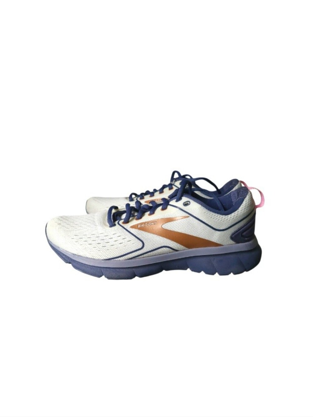 Brooks Transmit 3 Athletic Run Jog Walk Tenni Shoe Sneaker Blue Silver Women 8.5 - Picture 2 of 12